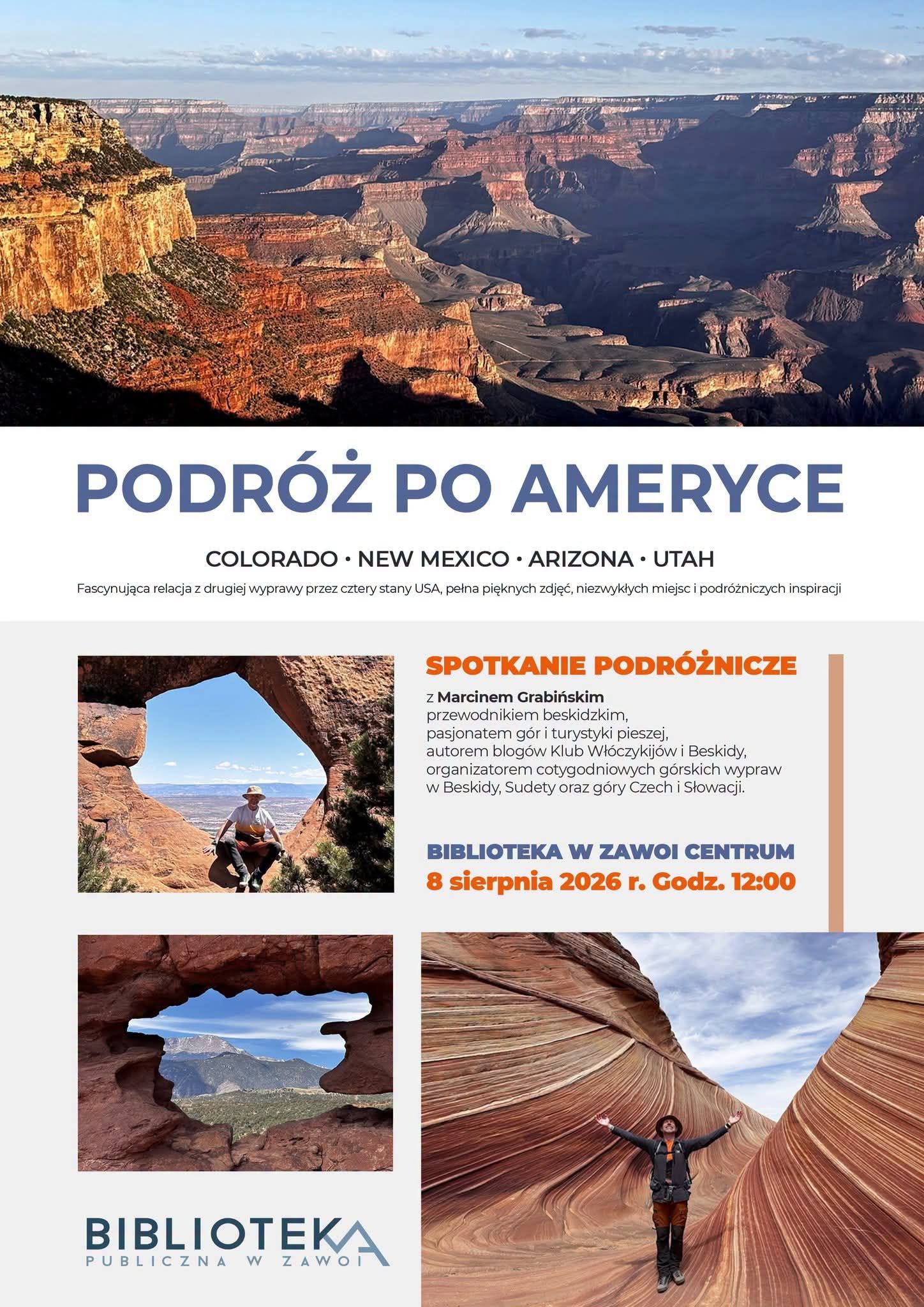 Podróż po Ameryce – zaproszenie na wydarzenie